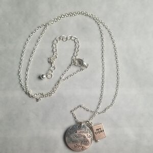 Silver Inspirational Pendant Necklace